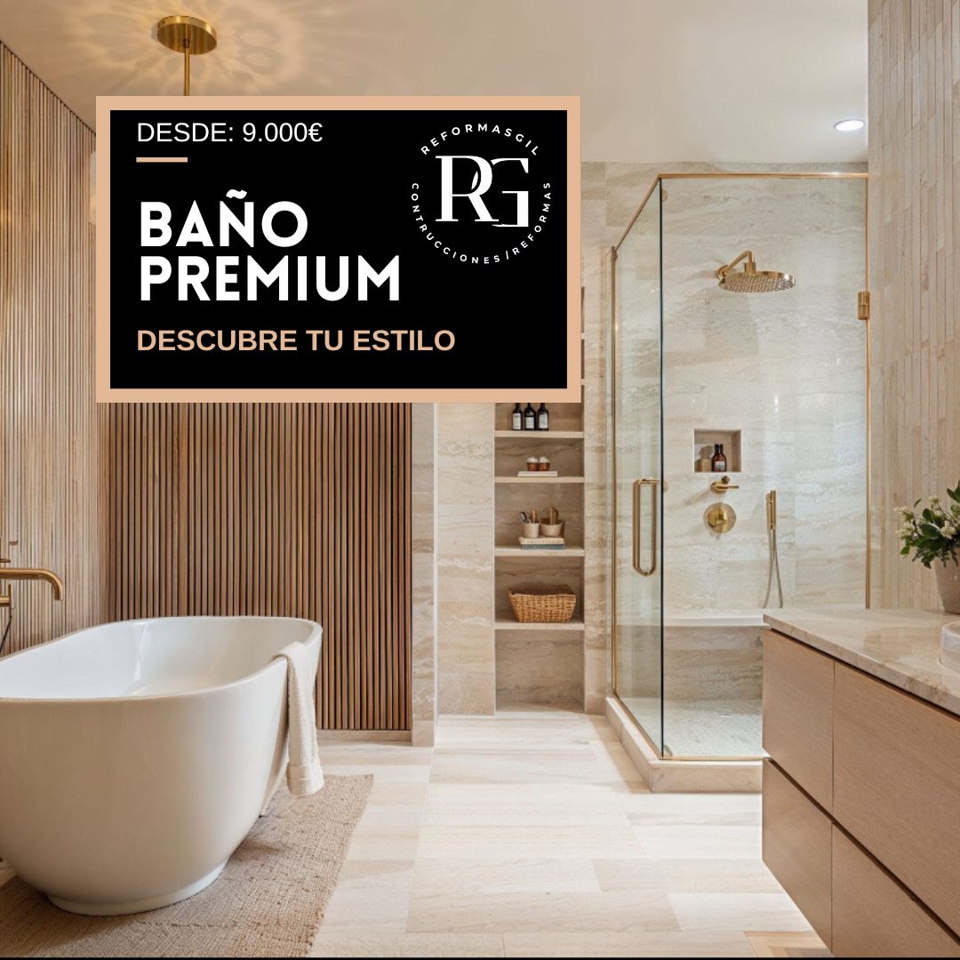 Reformas modernas de baño en Bargas